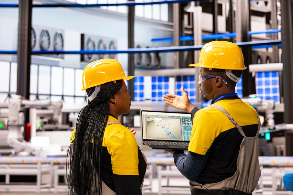 Technical professionals reviewing operational requirements